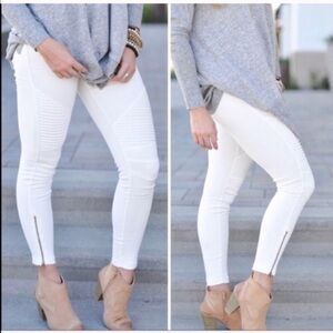 💥🔥CLEARANCE SALE🌟⚡️WHITE MOTO LEGGING